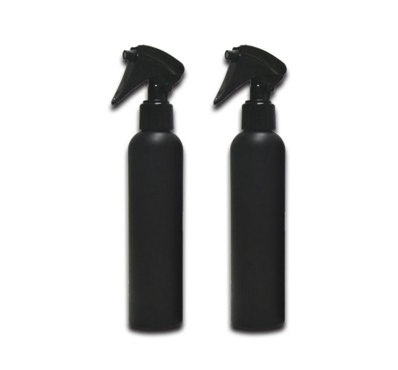 150ml 200ml Black Cosmetic Packaging Spray Bottle Trigger Spray Bottle Plastic Foam Pump Bottle Round Plastic Jar