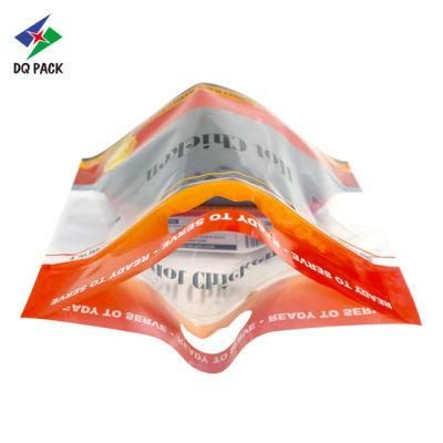 Fast Food Bags Microwavable Plastic Food Bag Whole Roast Hot Chicken Packaging Zipper Bags with Handle