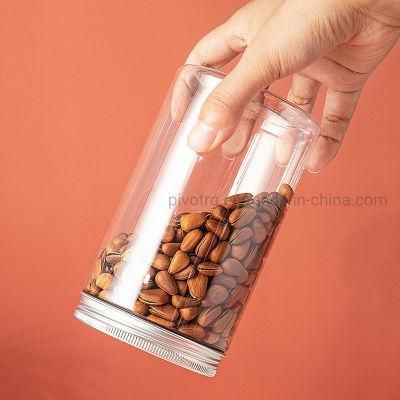400ml/500ml/615ml Wholesale Pet Plastic Jars Food Packaging Clear Cans Wide Mouth Bottles