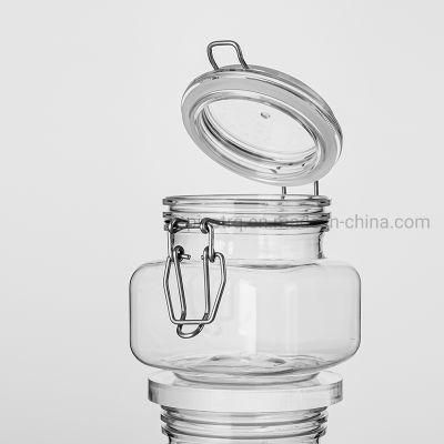 1000g 35oz Pet Round Plastic Honey Storage Bottle for Honey Food Sealing