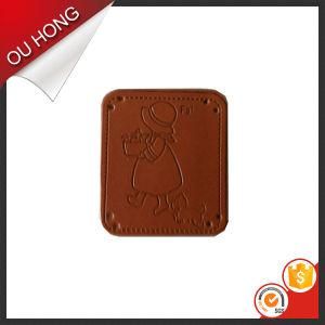 Cute Design Branded Custom Embossed Artificial Leather Label Patch for Bags