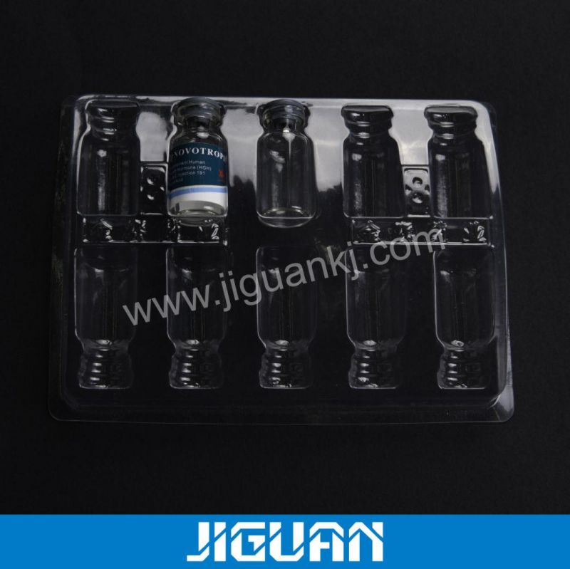 Customized 6 or 12 Hole Vial Blister Packaging Plastic Tray