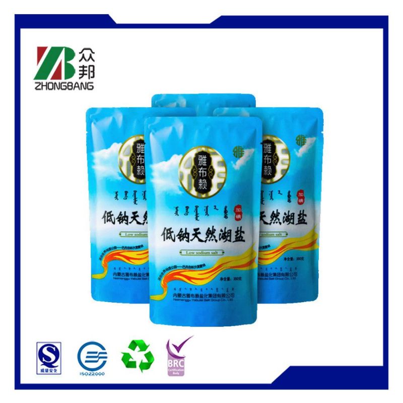 Resealable Laminated Bath Salt Sugar Food Packaging Plastic Zipper Bag