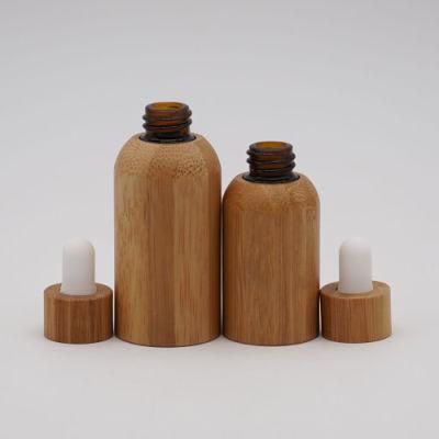 Bamboo Essential Oil Bottles 100ml Glass Dropper Bottle Wholesale
