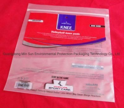 Custom Matte Print PE Zip Lock Frosted Plastic Packaging Bag for Clothes