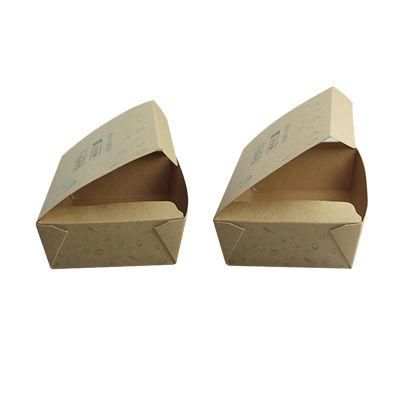 Custom Disposable Brown Takeaway Lunch Food Packaging Kraft Cardboard Paper Box