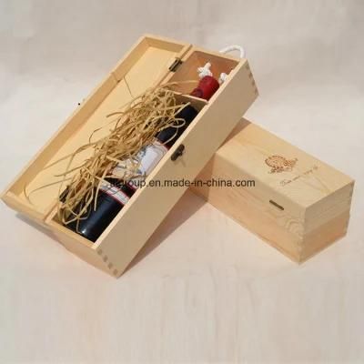 Wholesale Low Price China Custom Logo Solid Wood Wine Boxes