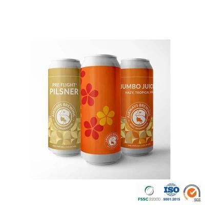 500ml Standard Environmental Aluminum Metal Blank Custom Printing Beer Beverage Drink Can