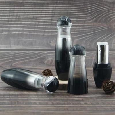 4.3G in Stock Ready to Ship Luxury Empty Black Plastic Lipstick Tube Lipstick Packaging Makeup Packing