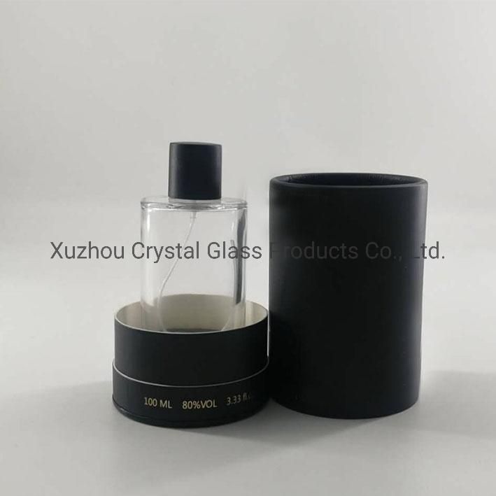 Empty Perfume Bottle Transparent Fancy Bottle Customize EVA Bracket and Box.