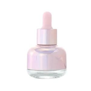Luxury Skin Care 30ml 50ml Empty Tapered Essential Oil Face Dropper Glass Serum Bottle for Serum