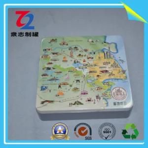Map Square Tin Can