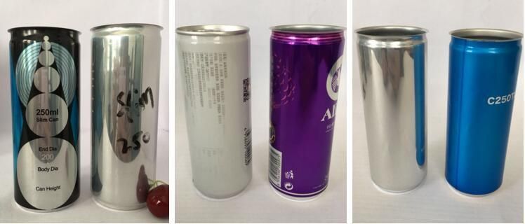 Wholesale Aluminum Beverage Can Empty Wine Can 250ml