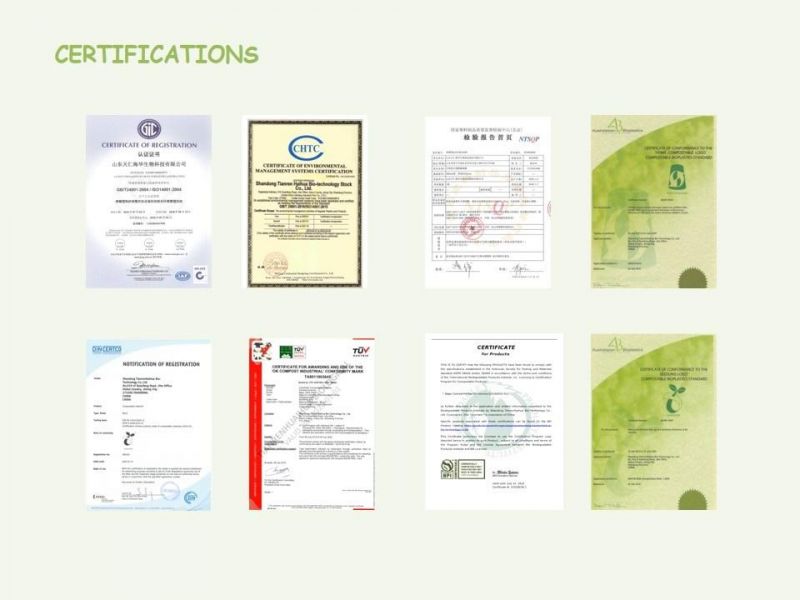Biodegradable Plastic Film Resin PLA/Pbat Granule with Ok Compost Certificate