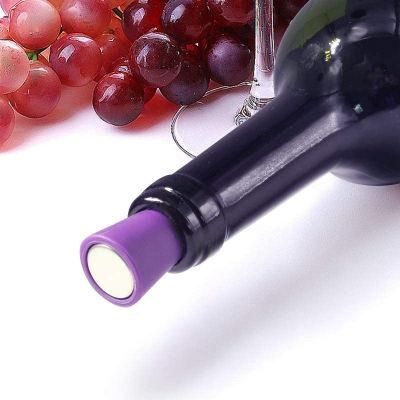 Supplier Reusable Colorful Bottle Sealer for Beverage Drinks Non-Stick Saver Stoppers with Airtight Silicone and Stainless Steel