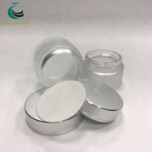 5ml&10ml&30ml&50ml&100ml Clear Amber Glass Cosmetic Jar for Skincare Cream with Metal Lid