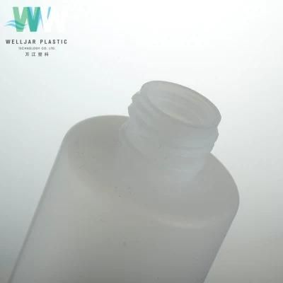 200ml PE Packaging Cylinder Flat Shoulder Bottle with Beak Pump