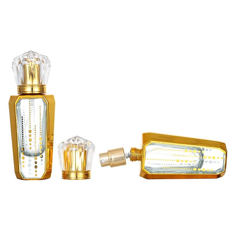 Golden Paint 30ml Spray Glass Bottle Crystal Perfume Bottle