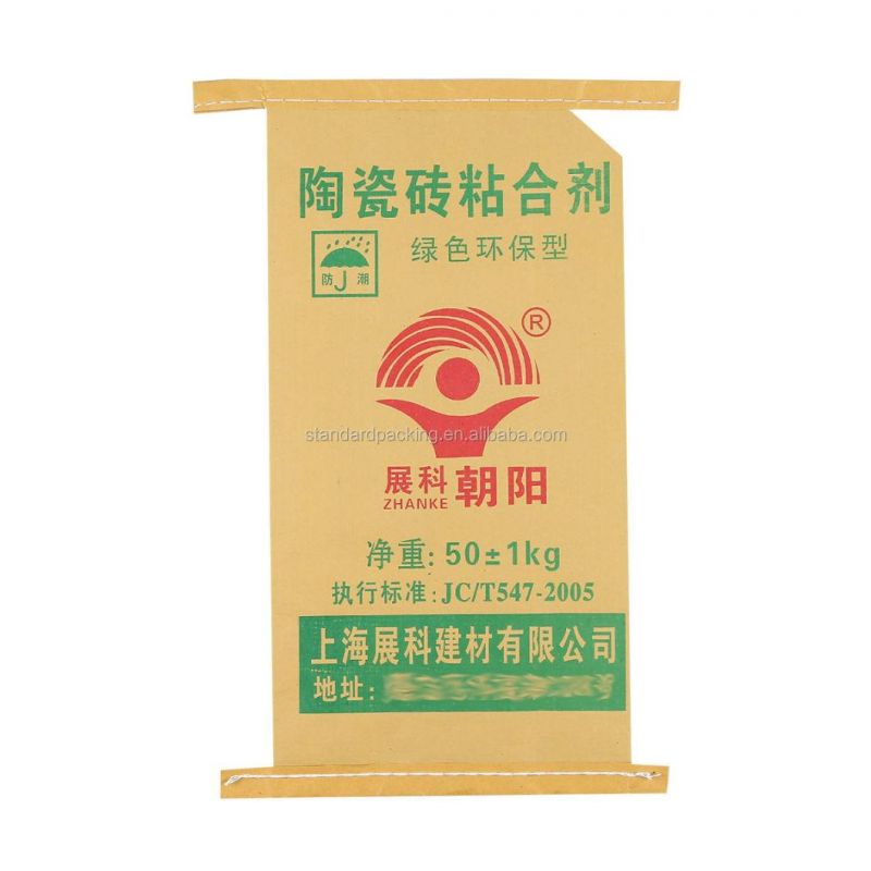 Wholesale 50kg Multiwall Valve Bags for Cement Paper Packaging Bags Sand Valve Bag