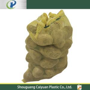 Drawstring Virgin PE Plastic Mono Leno Net Bag Tubular PP Vegetable Onion Mesh Bag