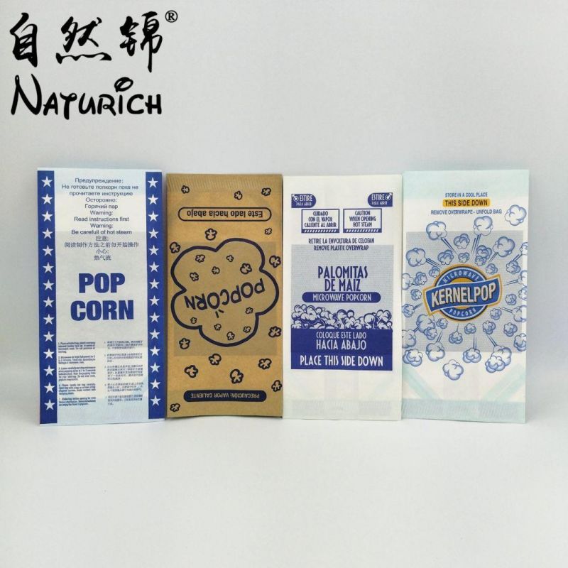 Microwave Popcorn Paper Bag with Neutral Printing