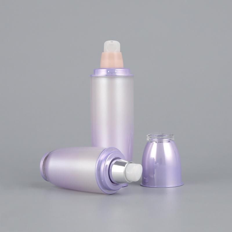 New Design PP Large Capacity Round Shoulder Straight Tube Vacuum Pump Lotion Bottle