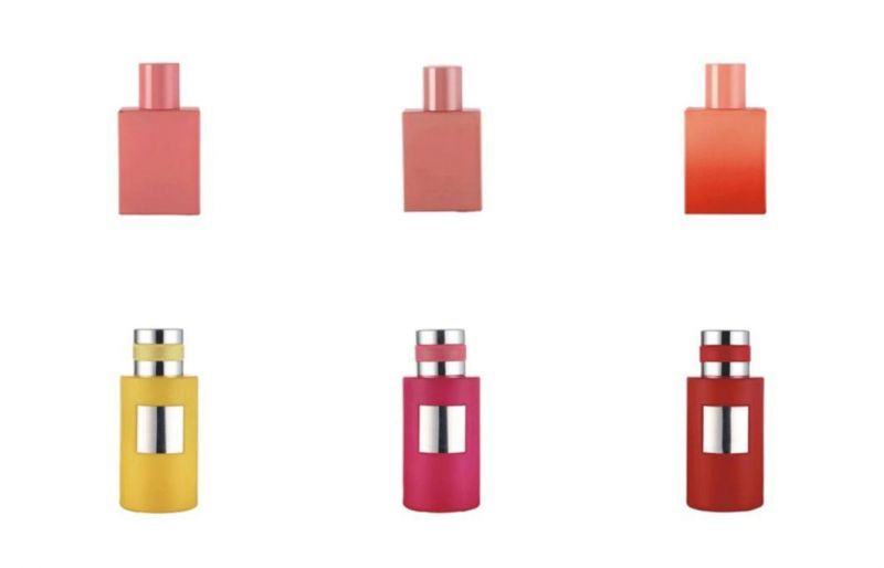 100ml Cuboid Perfume Bottle Gradually Changing Color Spray Glass Bottle Can Be Customized Color