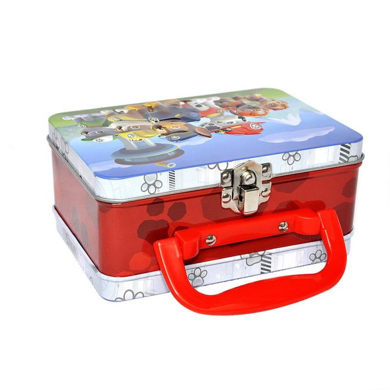 FDA Food Safe Metal Storage Box Pokemon Tin Lunch Box