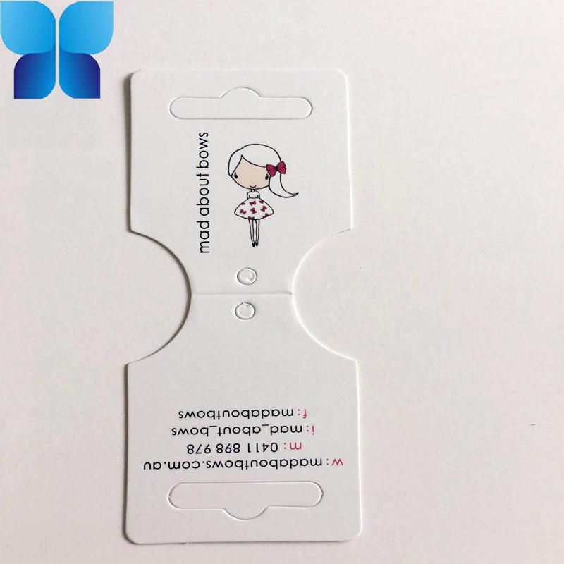 Customized White Vinyl Hangtag with Seal Tag for Garment