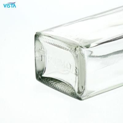 750ml Square High Flint Vodka Glass Bottle Screw Cap