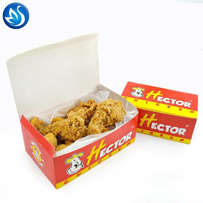 Disposable Takeaway Fried Chicken Paper Packaging Box Chicken Takeout Paper Box