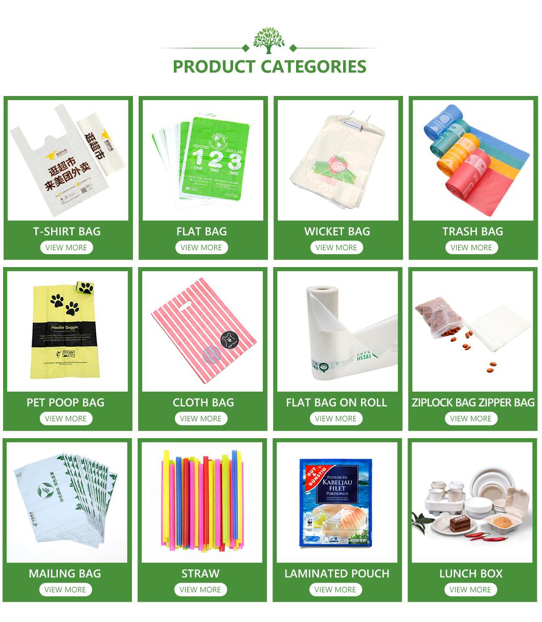 PLA+Pbat/Pbat+Corn Starch Biodegradable Bags, Compostable Bags, Rubbish Bags for Hospital