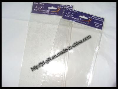 Plastic PVC Pouches with Cardboard Header