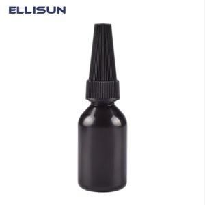 PE Plastic UV Glue Bottle Black Color
