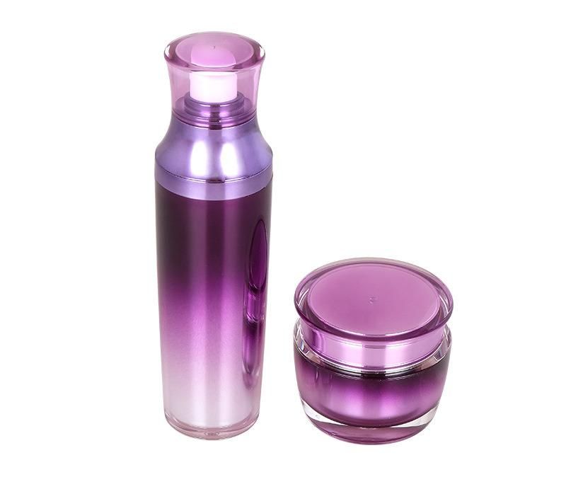 50g 120ml Elegant Purple Empty Acrylic Cream Plastic Cosmetic Jar for Skin Care