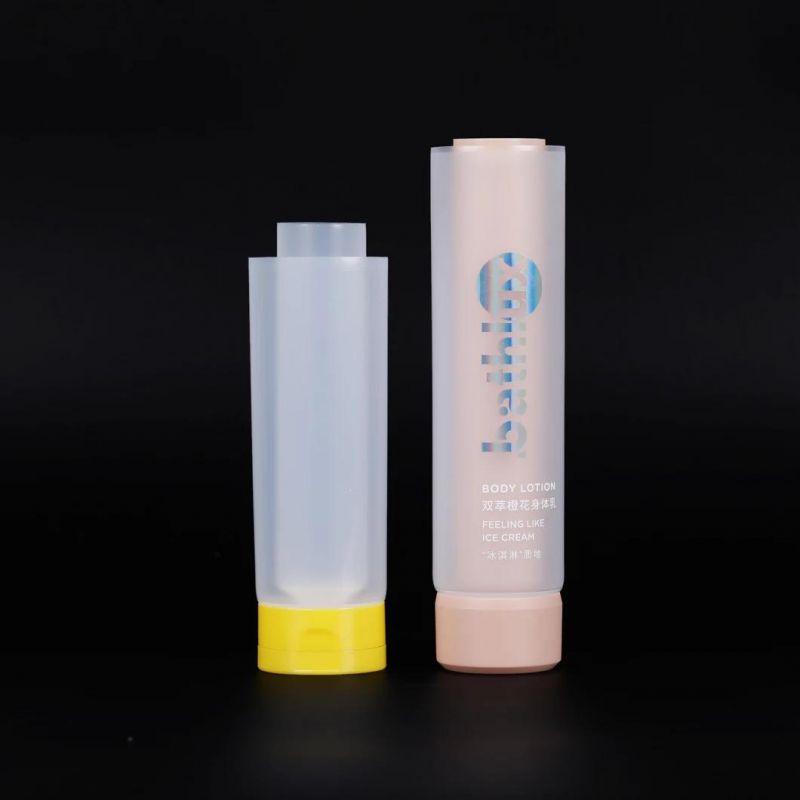 OEM Wholesale Private Label with Logo Soft Plastic Tubes Screw Plastic Hot Stamping Cosmetic Tube Packaging Round Tubes