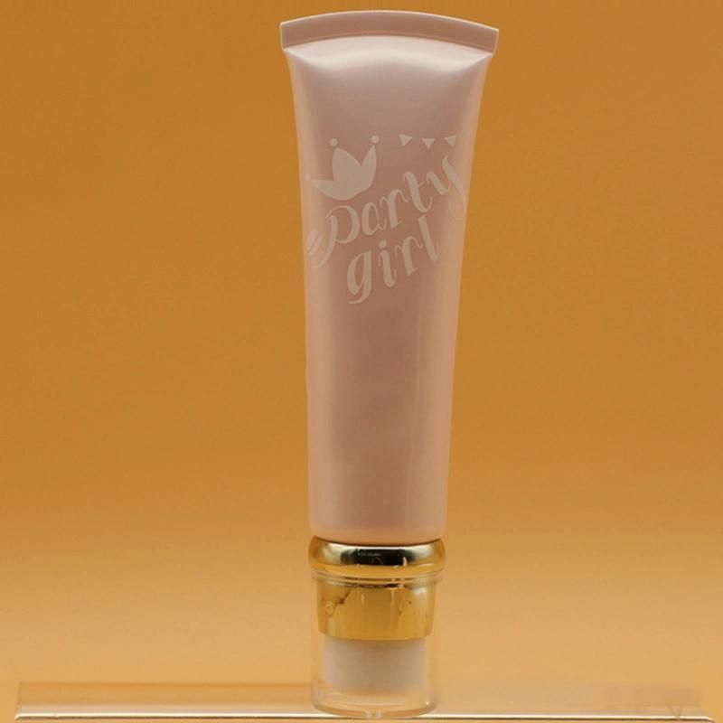 Custom Logo Foundation Bb Cc Cream Sunscreen Packaging Tube Soft Squeeze Lotion Cosmetic Tubes with Pump