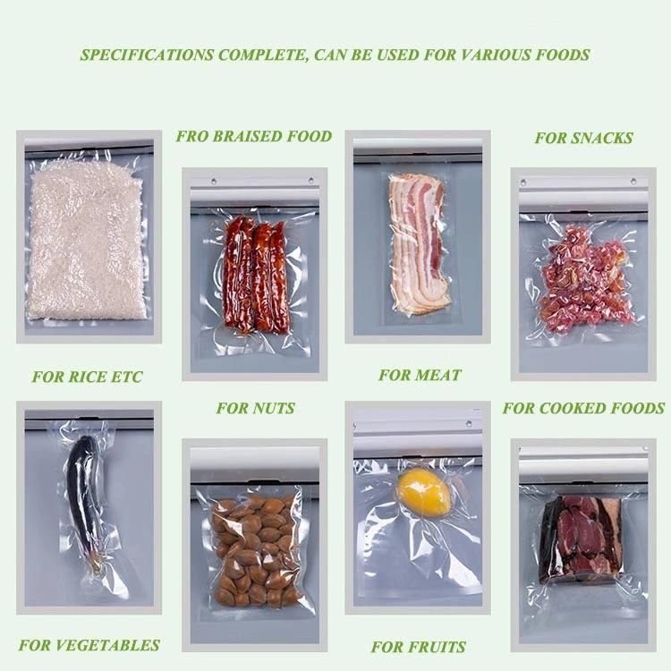 Food Grade Three Side Seal Bag Vacuum Seal Plastic Bag Food Mylar Bags