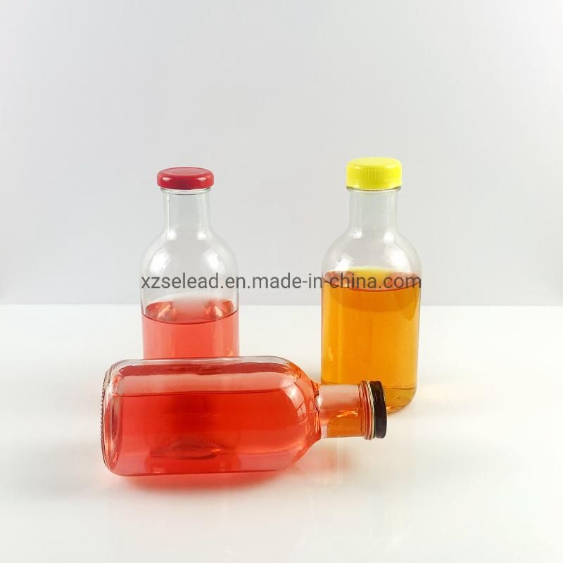 Customized Cold-Brew Bottle Milk Glass Beverage Bottle with Cap