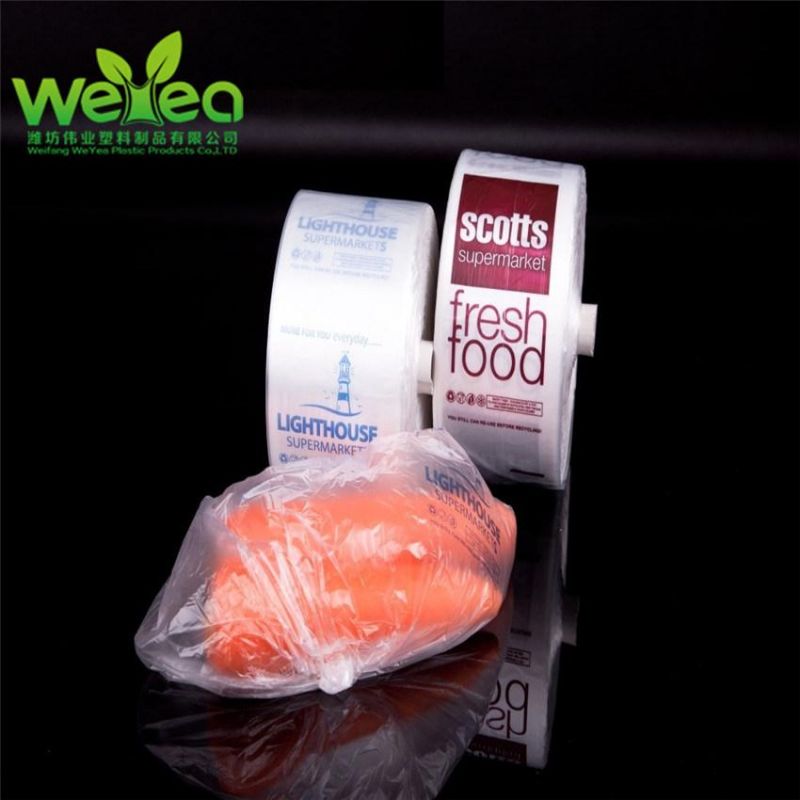 Clear Plastic Produce Bag for Fruits Vegetable, Kitchen Bags Roll