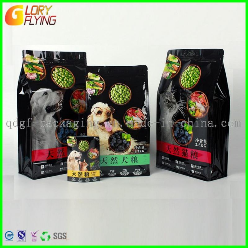 Multicolor Printed Stand Bag Plastic Zipper Bag for Pet Food