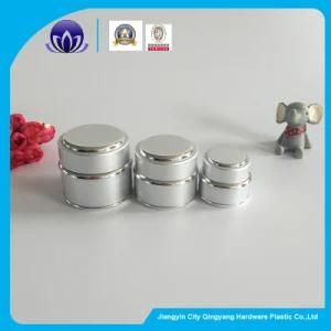 Silver Cosmetic Containers Aluminum Glass Empty Jar Face Cream Jar