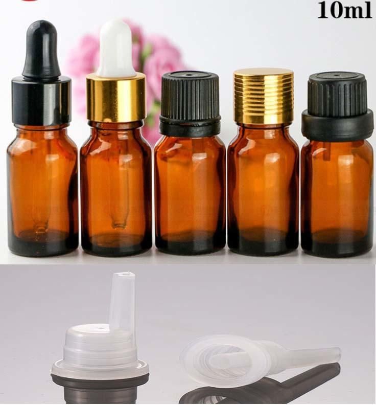 Amber Glass Essentail Oil Bottle Cosmetic Dropper Bottle OEM 15/20/30/100ml