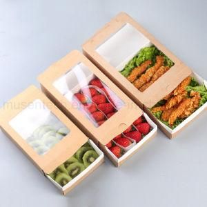 Take Away Fast Food Cardboard Box with Clear Window Suppliers