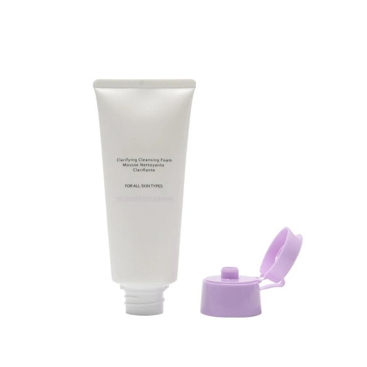 Wholesale 100ml Squeeze Facial Cleanser Cosmetic Packaging Plastic Soft Tube Hand Cream Tube