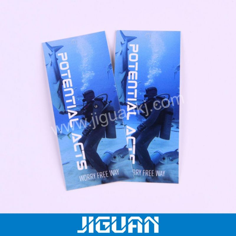 Cheap Custom Design Printing Paper Clothing Garment Hang Tag with String