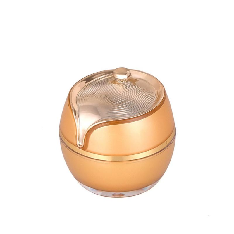 High-Grade Gold Acrylic Cream Jar