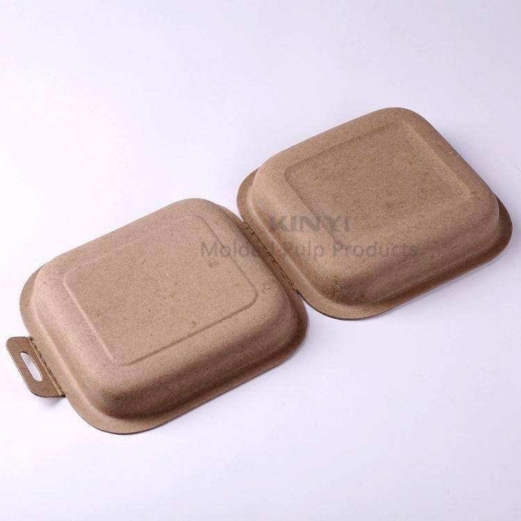 Eco-Friendly Disposable Recycle Paper Pulp Food Packaging Box