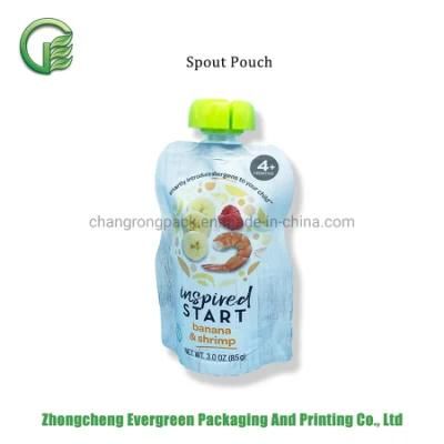 Spout Bag Plastic Microwave Food Packaging Stand up Top-Filling Doypack Pouches