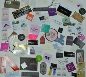 Embossing Paper Hang Tag for Garment Fabric